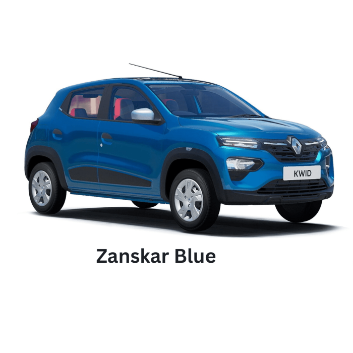 mdh renault kwid zanskar blue car