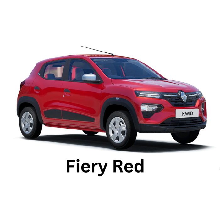 mdh renault kwid fiery red car